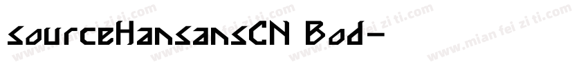 sourceHansansCN Bod字体转换